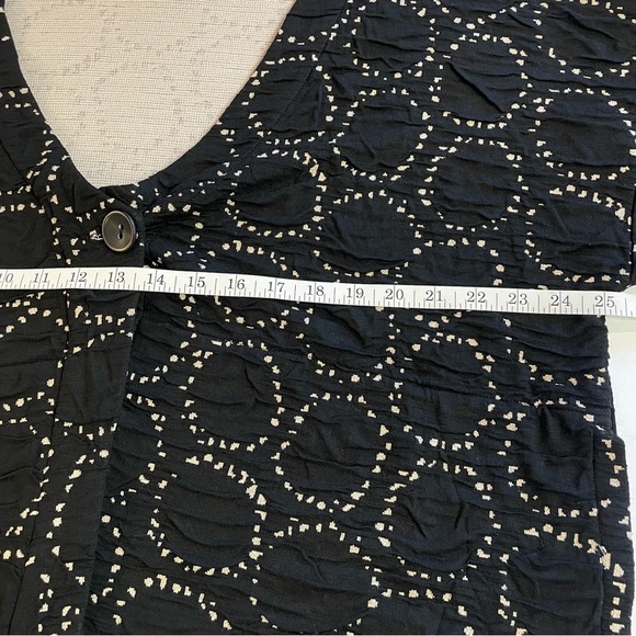 Lisa Bayne Jersey Knit Asymmetrical Long Sleeve Black Cardigan Top Size XXL - Picture 11 of 11